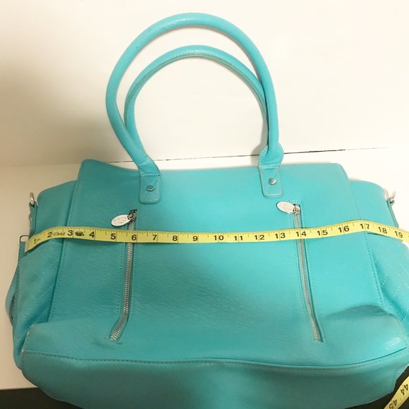 Damsel in Defense Teal Concealed Carry Purse - Picture 15 of 16